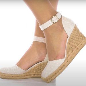 Jack Rogers Womens Palmer Ankle Strap Espadrille Wedge Sandals - 9M